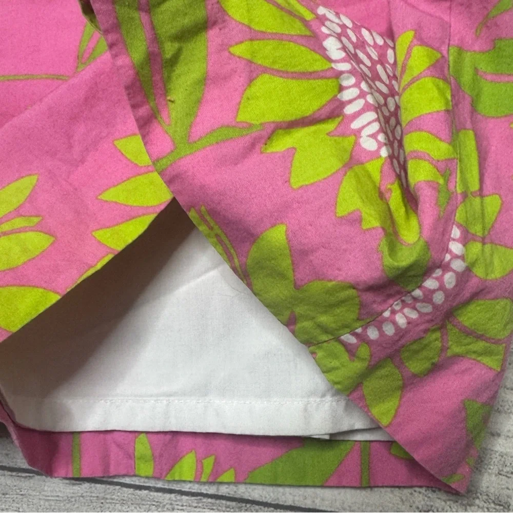Lilly Pulitzer White Label Vintage Girls‎ Pink Green Sunflower Dress Size 10